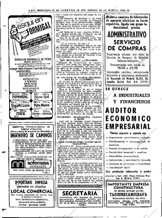 ABC MADRID 23-02-1972 página 62