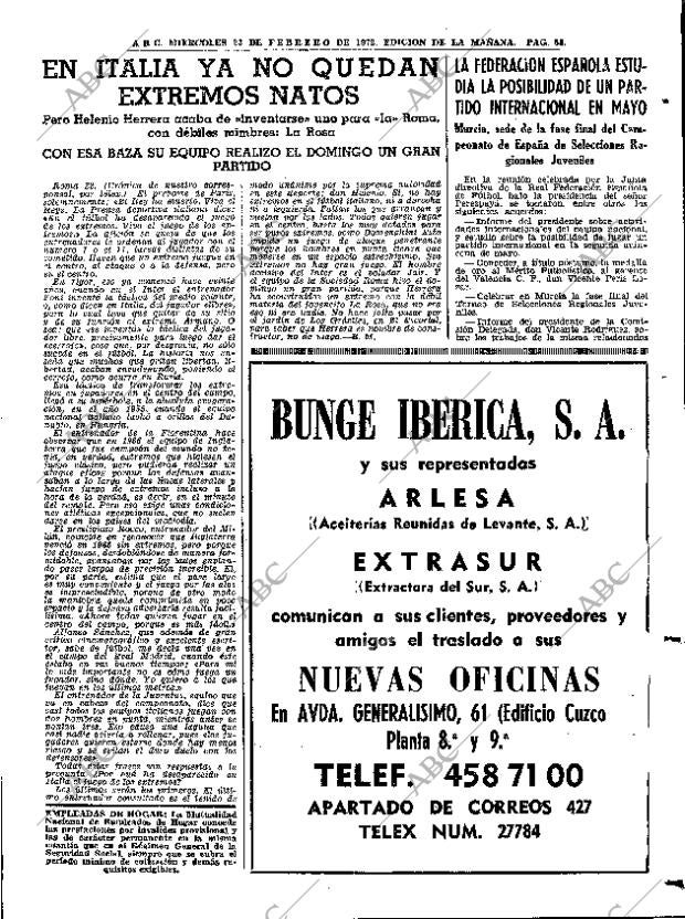 ABC MADRID 23-02-1972 página 63