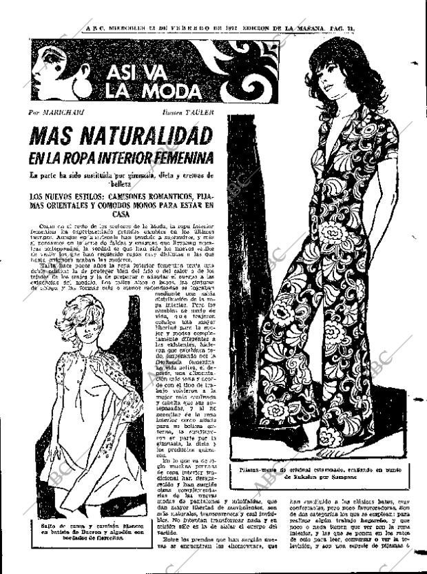 ABC MADRID 23-02-1972 página 71