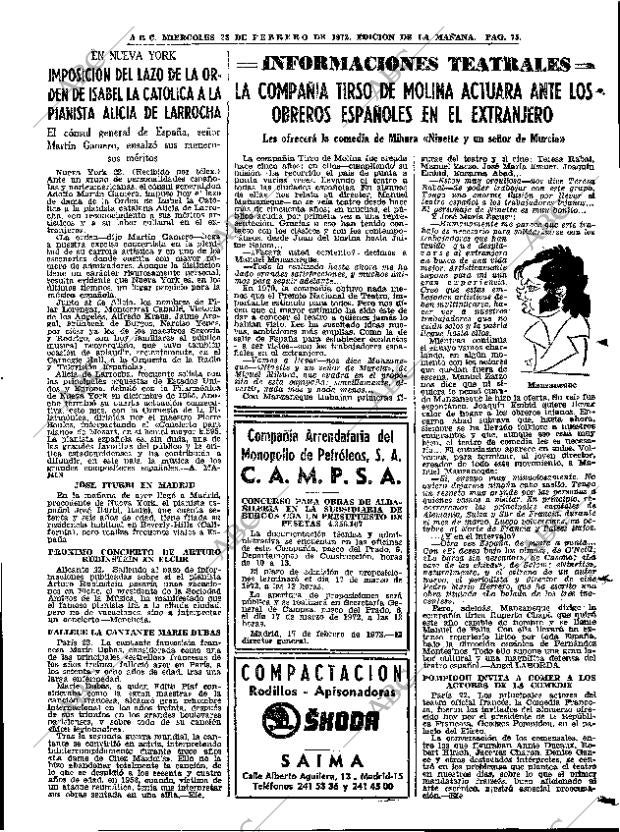 ABC MADRID 23-02-1972 página 75