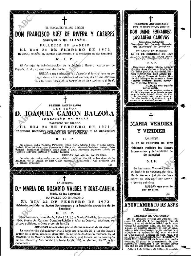 ABC MADRID 23-02-1972 página 99