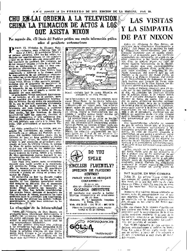 ABC MADRID 24-02-1972 página 20