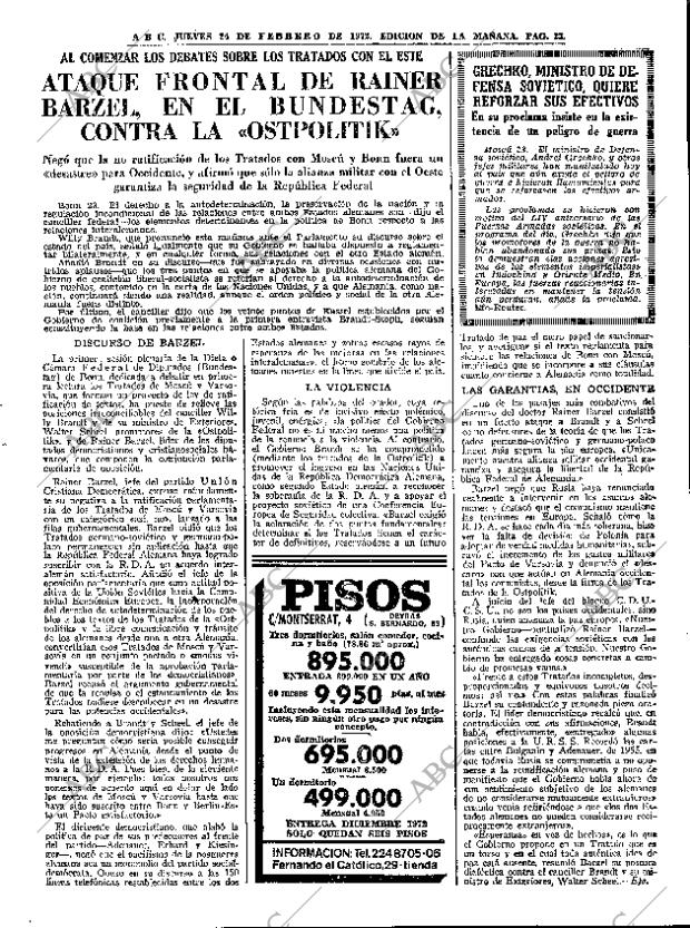 ABC MADRID 24-02-1972 página 23