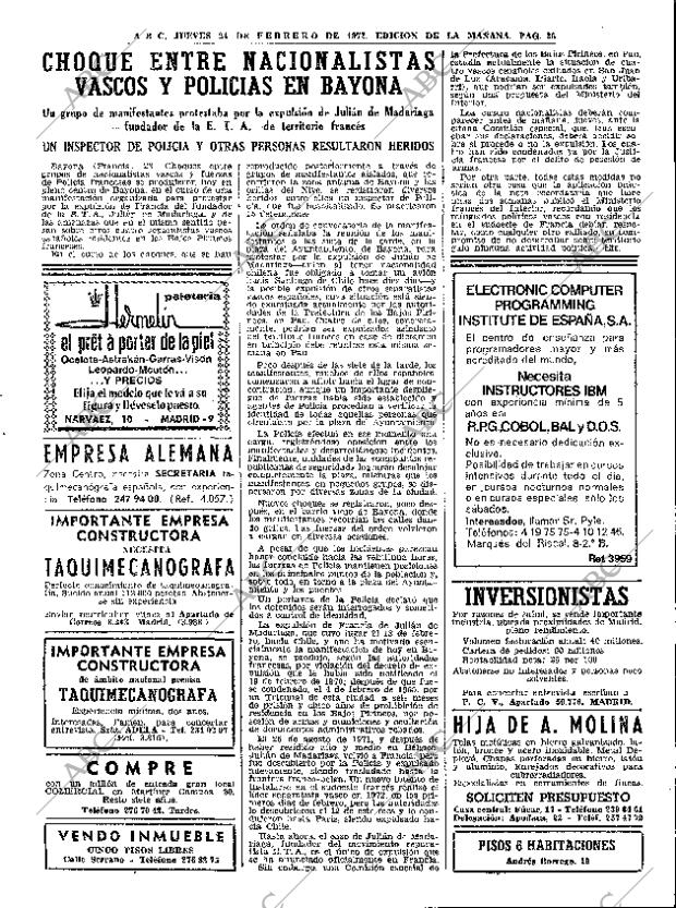 ABC MADRID 24-02-1972 página 25