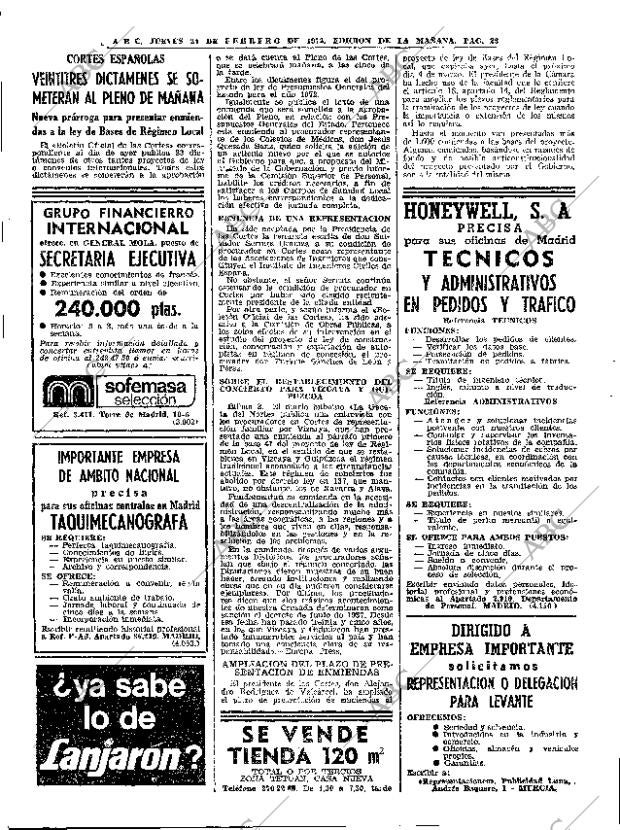 ABC MADRID 24-02-1972 página 28