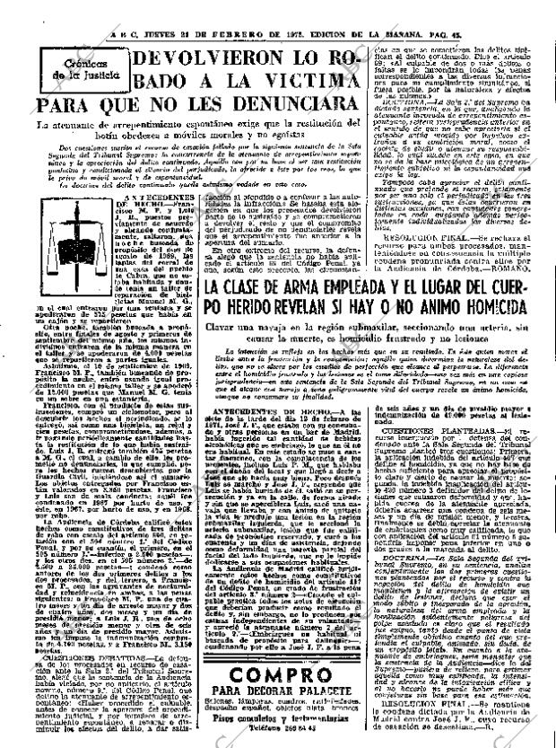 ABC MADRID 24-02-1972 página 45