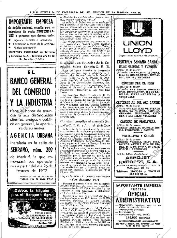 ABC MADRID 24-02-1972 página 58