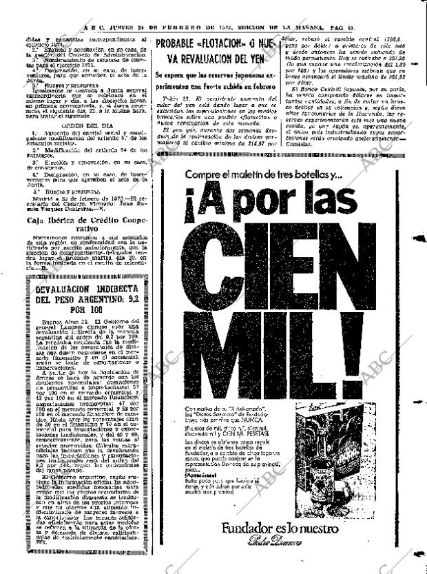 ABC MADRID 24-02-1972 página 63