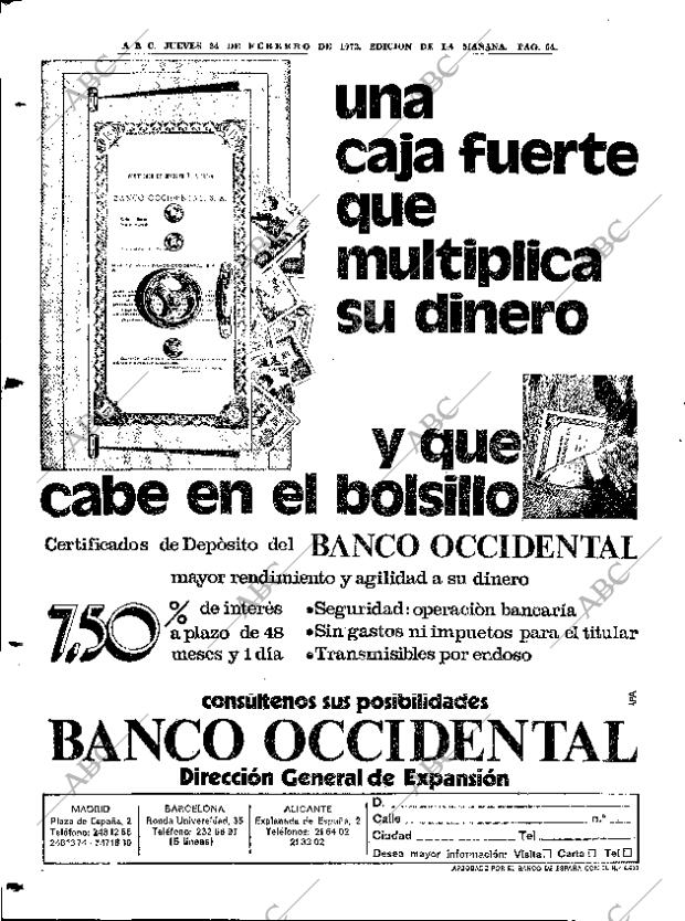 ABC MADRID 24-02-1972 página 64