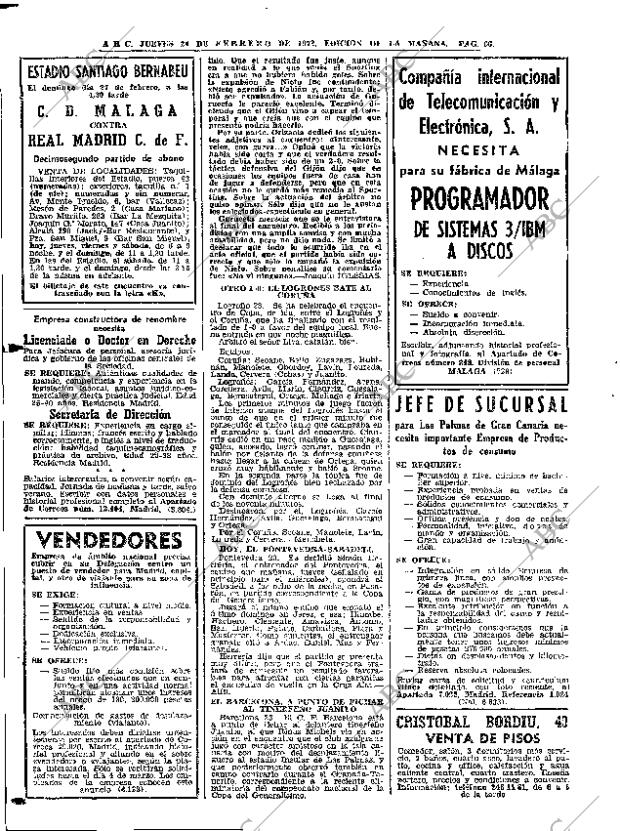 ABC MADRID 24-02-1972 página 66