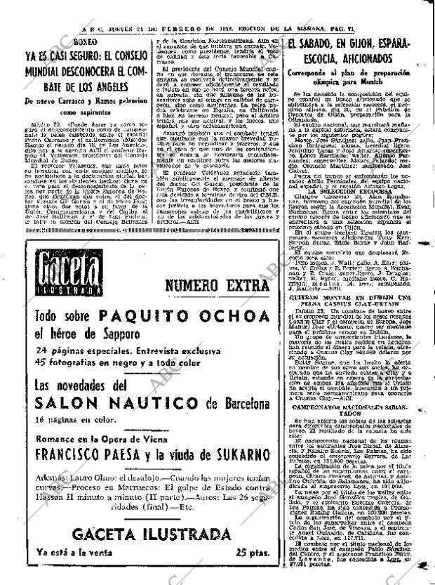 ABC MADRID 24-02-1972 página 71