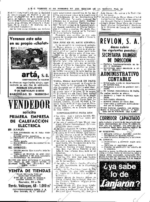 ABC MADRID 25-02-1972 página 44