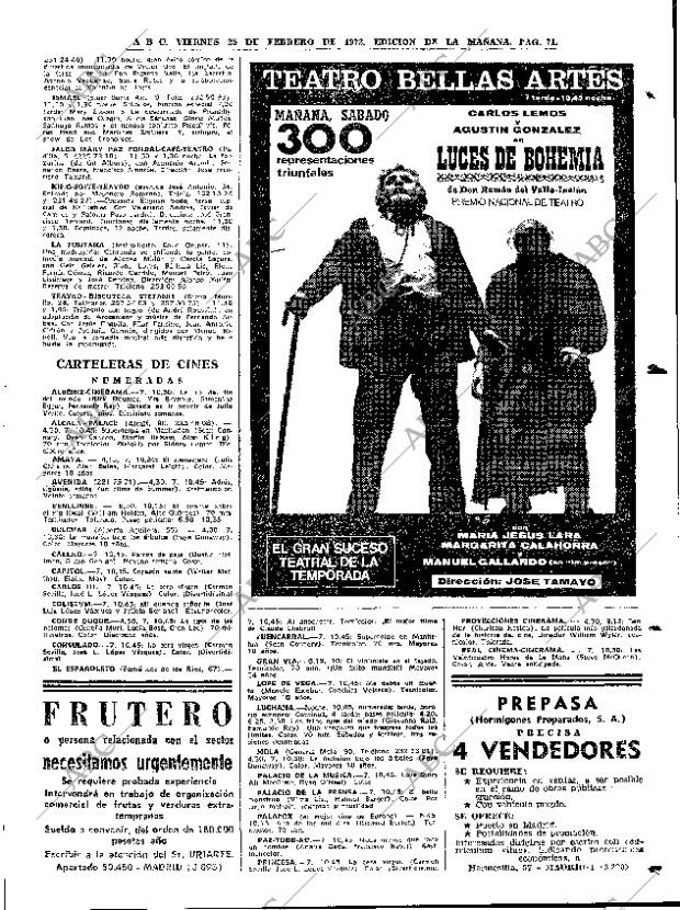 ABC MADRID 25-02-1972 página 71