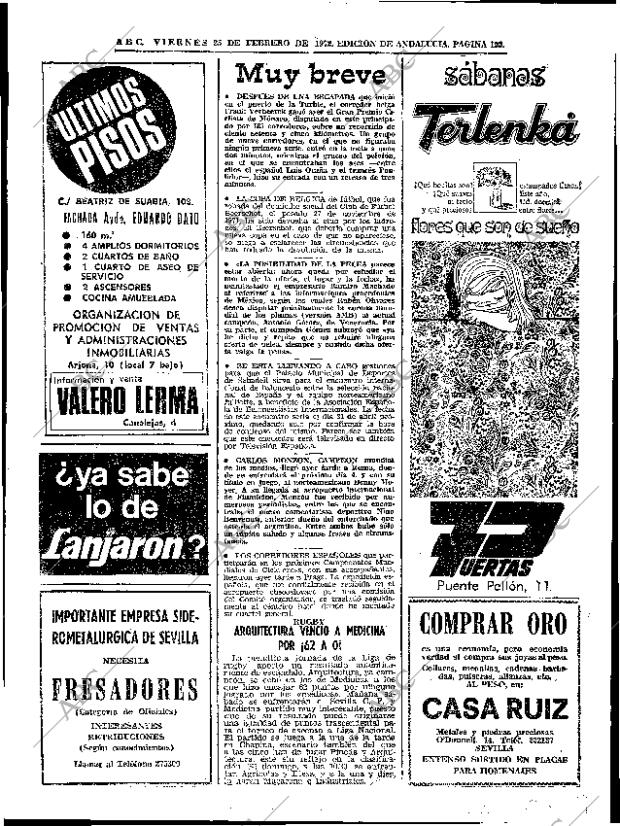 ABC SEVILLA 25-02-1972 página 122