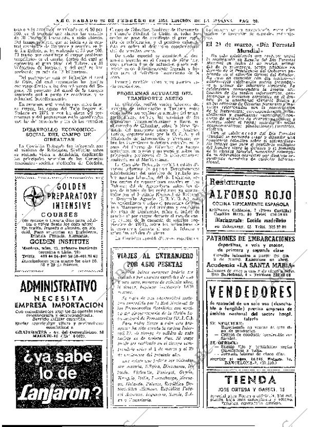 ABC MADRID 26-02-1972 página 20