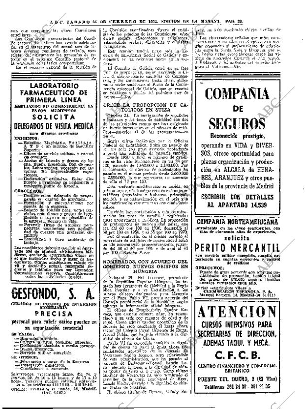 ABC MADRID 26-02-1972 página 30