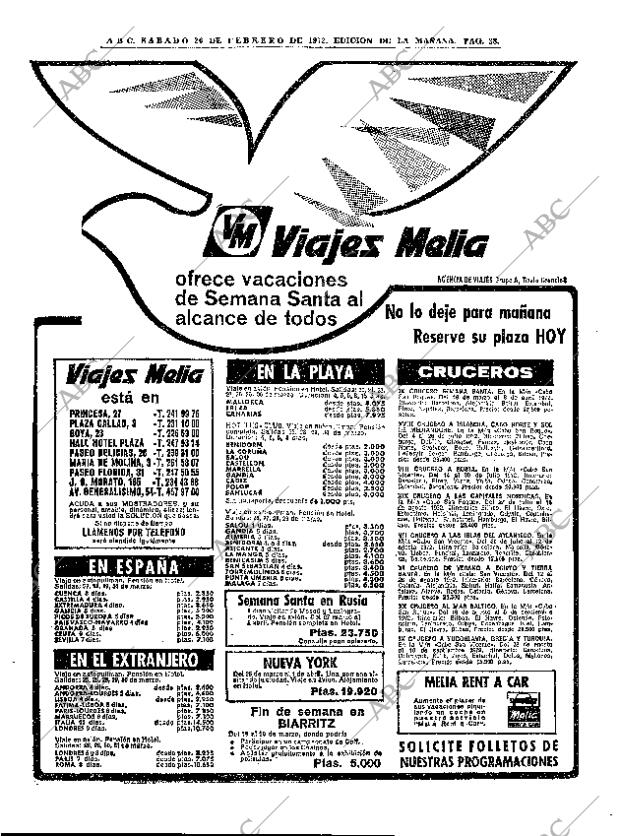 ABC MADRID 26-02-1972 página 38