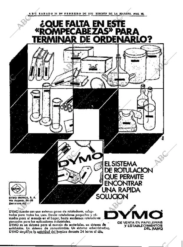 ABC MADRID 26-02-1972 página 52