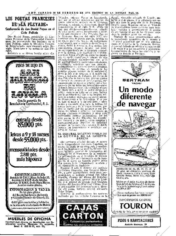 ABC MADRID 26-02-1972 página 54