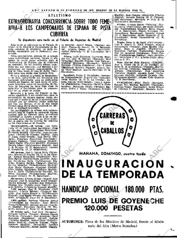 ABC MADRID 26-02-1972 página 71