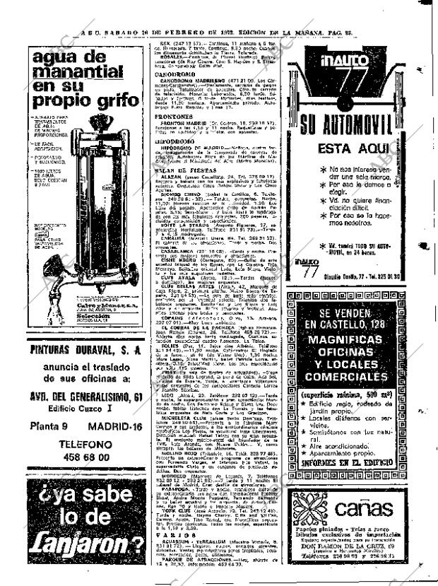 ABC MADRID 26-02-1972 página 83