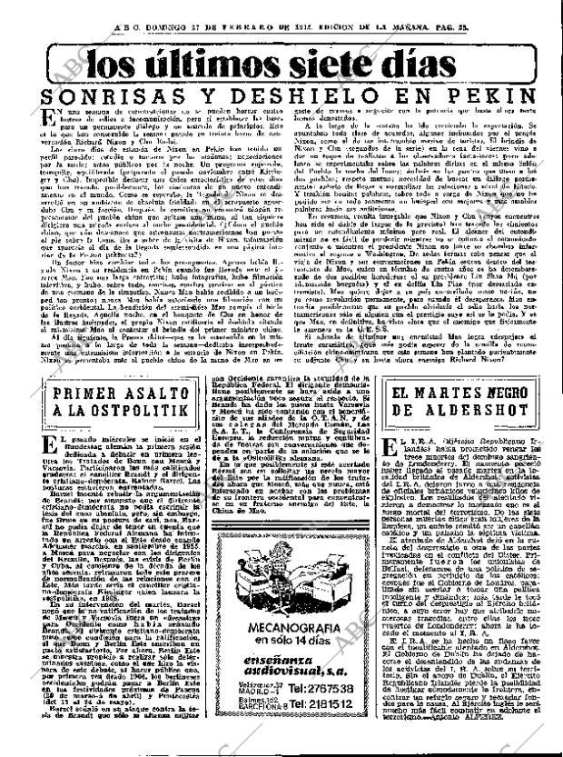 ABC MADRID 27-02-1972 página 25