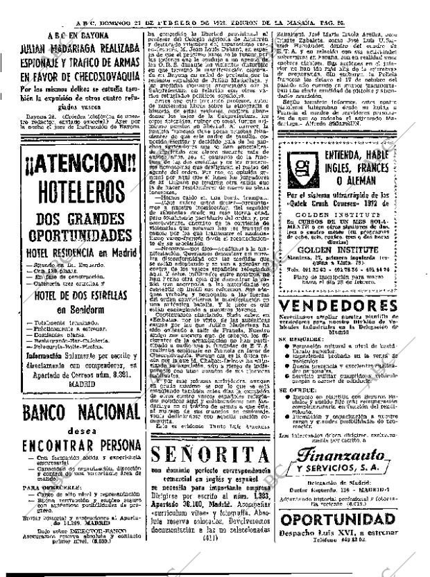 ABC MADRID 27-02-1972 página 26