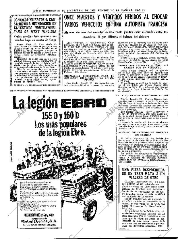 ABC MADRID 27-02-1972 página 33