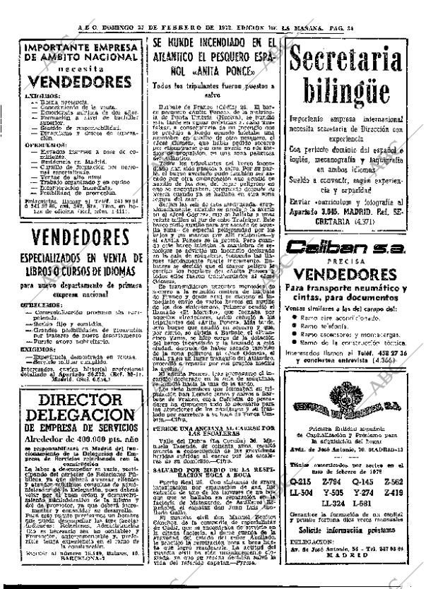 ABC MADRID 27-02-1972 página 34