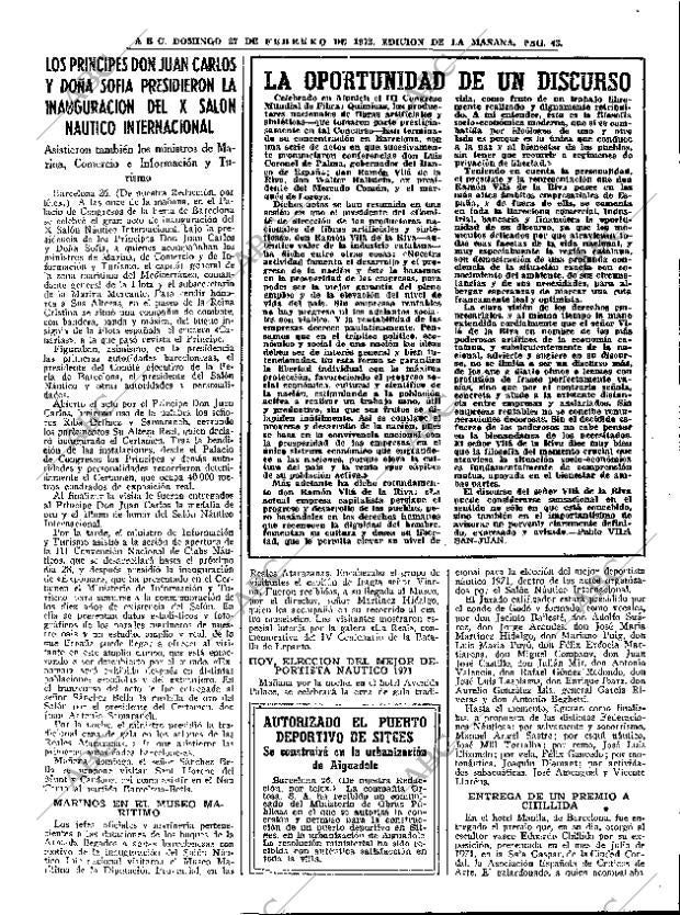 ABC MADRID 27-02-1972 página 43
