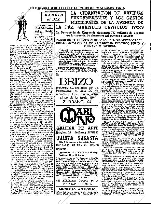 ABC MADRID 27-02-1972 página 47