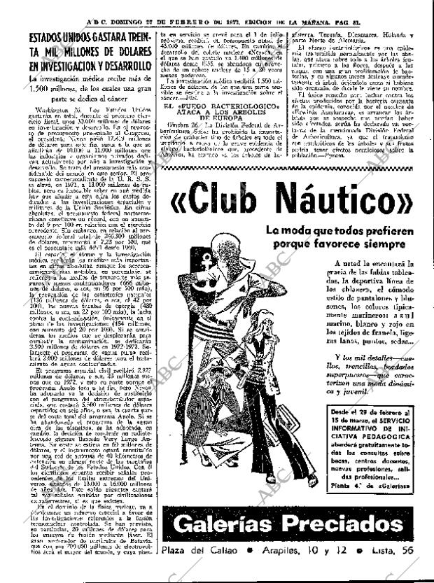 ABC MADRID 27-02-1972 página 51