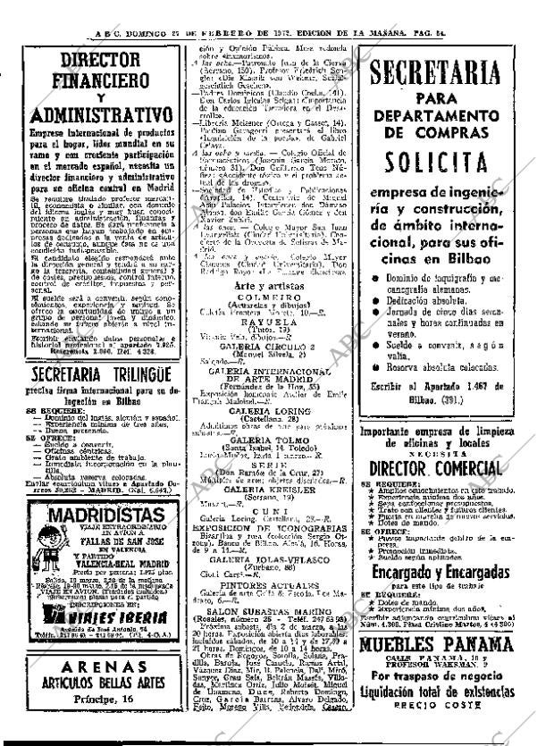 ABC MADRID 27-02-1972 página 54