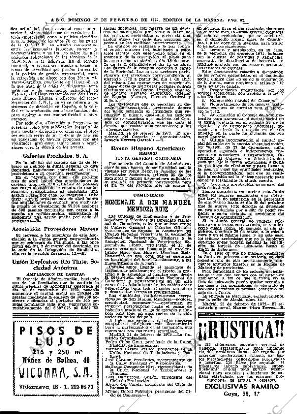 ABC MADRID 27-02-1972 página 62
