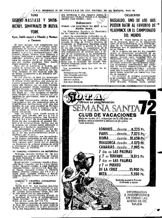 ABC MADRID 27-02-1972 página 69