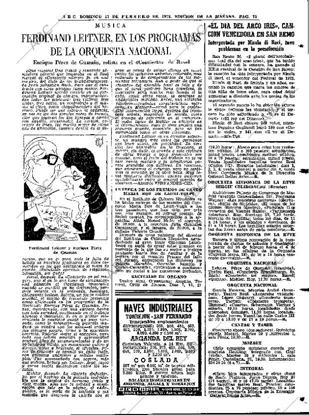 ABC MADRID 27-02-1972 página 75