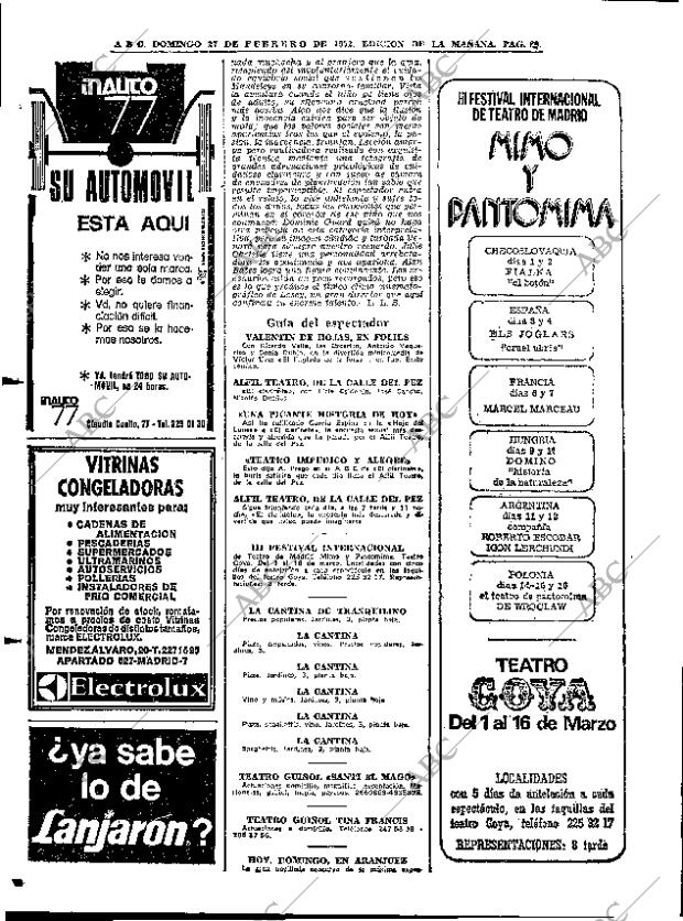 ABC MADRID 27-02-1972 página 80