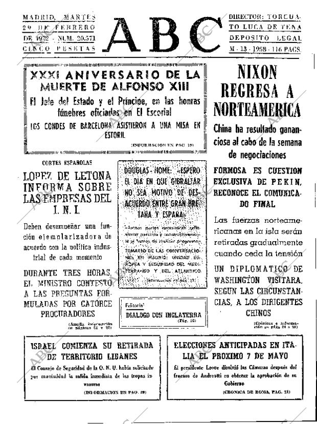 ABC MADRID 29-02-1972 página 15