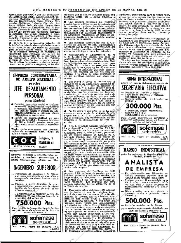 ABC MADRID 29-02-1972 página 22