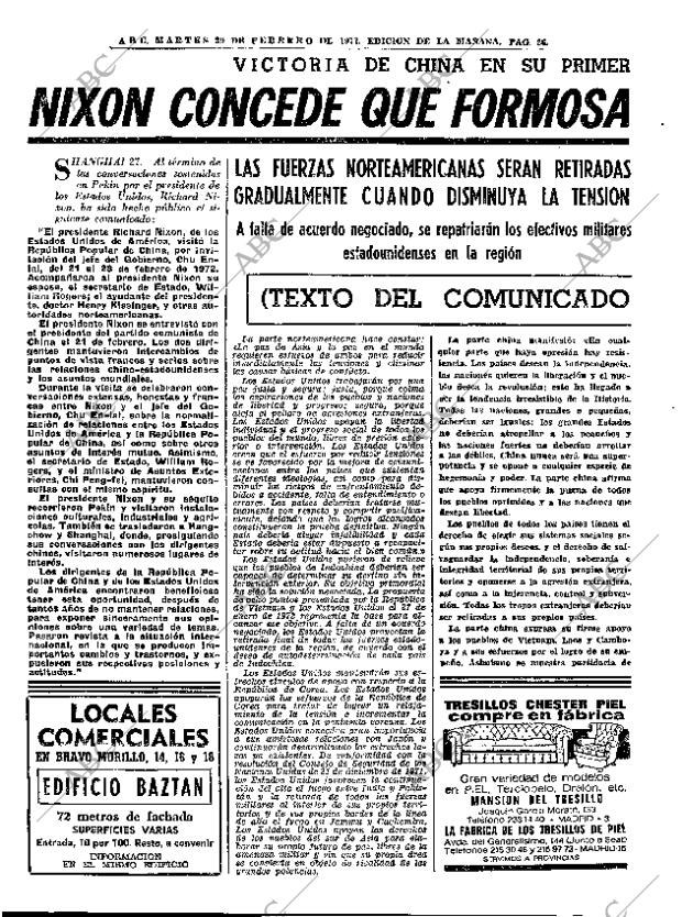 ABC MADRID 29-02-1972 página 26