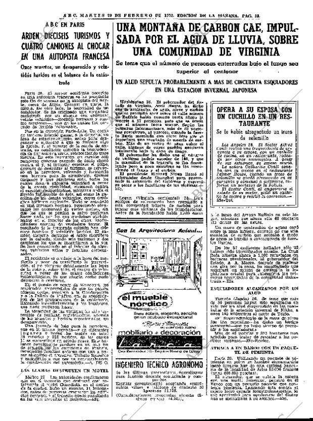ABC MADRID 29-02-1972 página 33