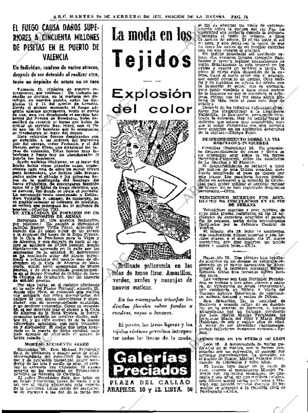 ABC MADRID 29-02-1972 página 34