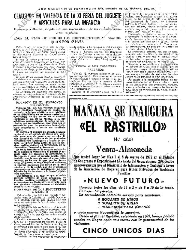 ABC MADRID 29-02-1972 página 37