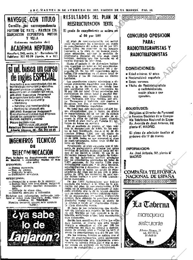 ABC MADRID 29-02-1972 página 52