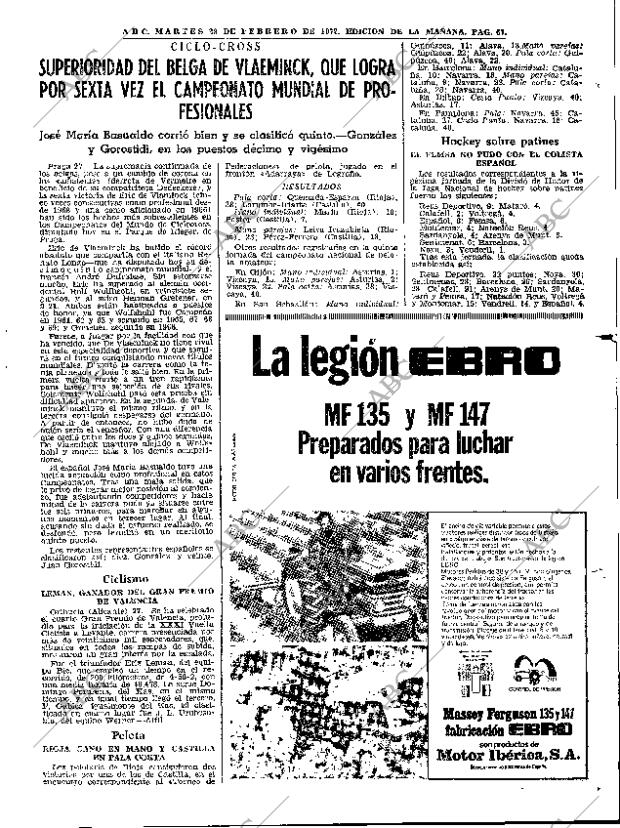 ABC MADRID 29-02-1972 página 67