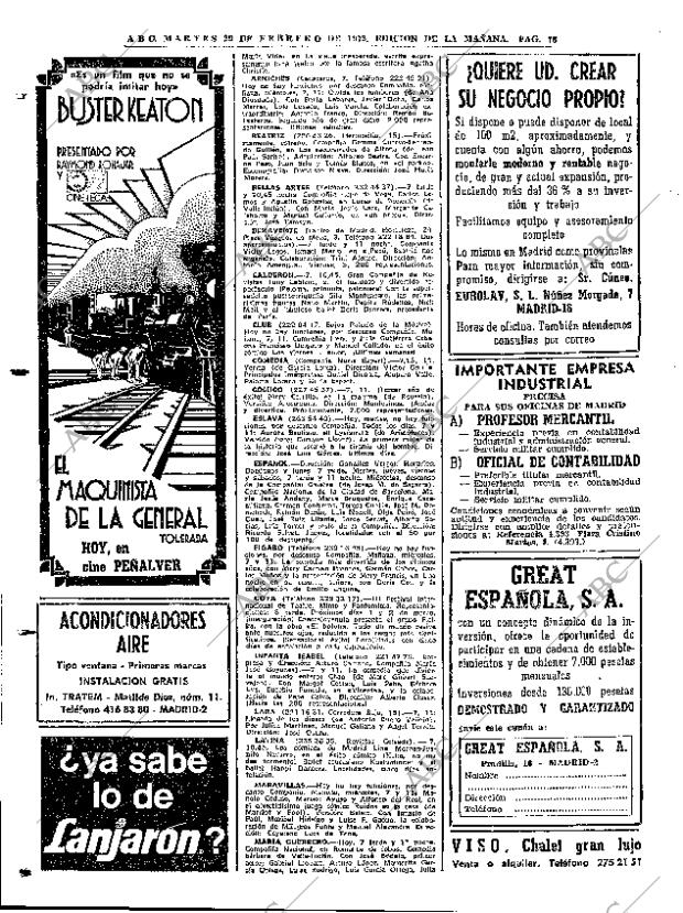 ABC MADRID 29-02-1972 página 78