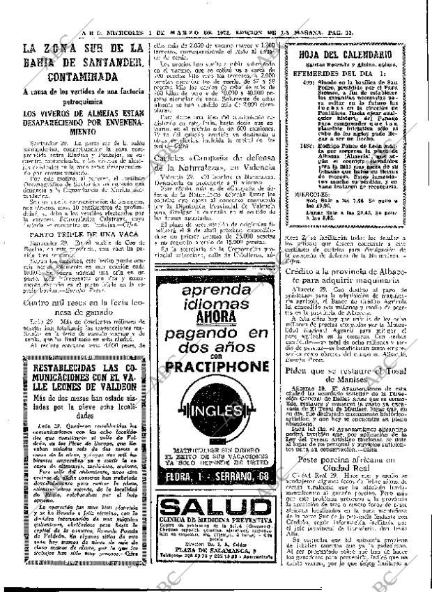 ABC MADRID 01-03-1972 página 33