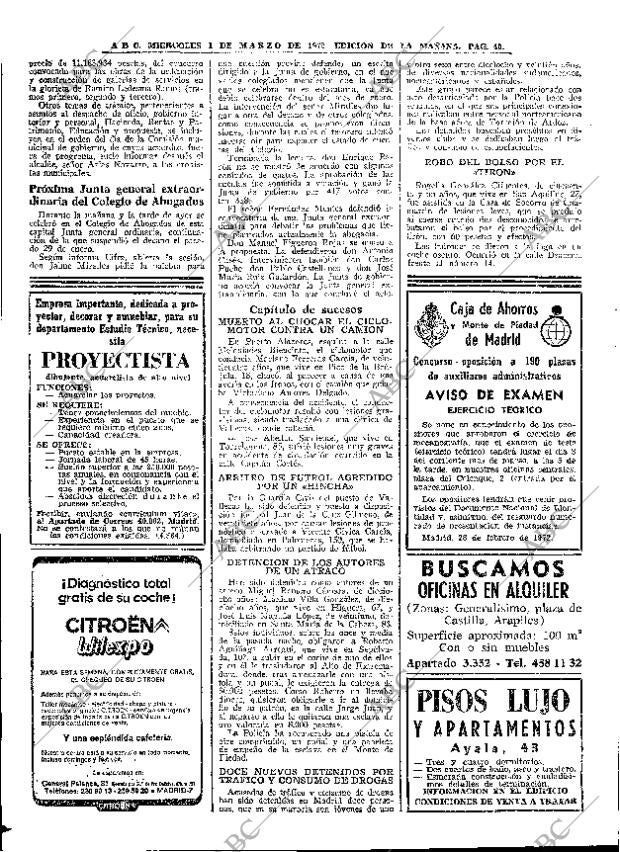 ABC MADRID 01-03-1972 página 40