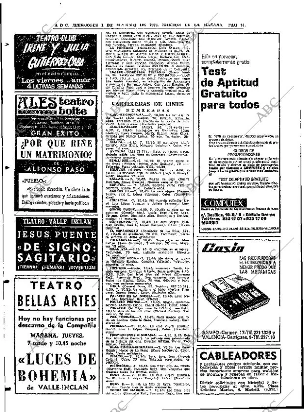 ABC MADRID 01-03-1972 página 74