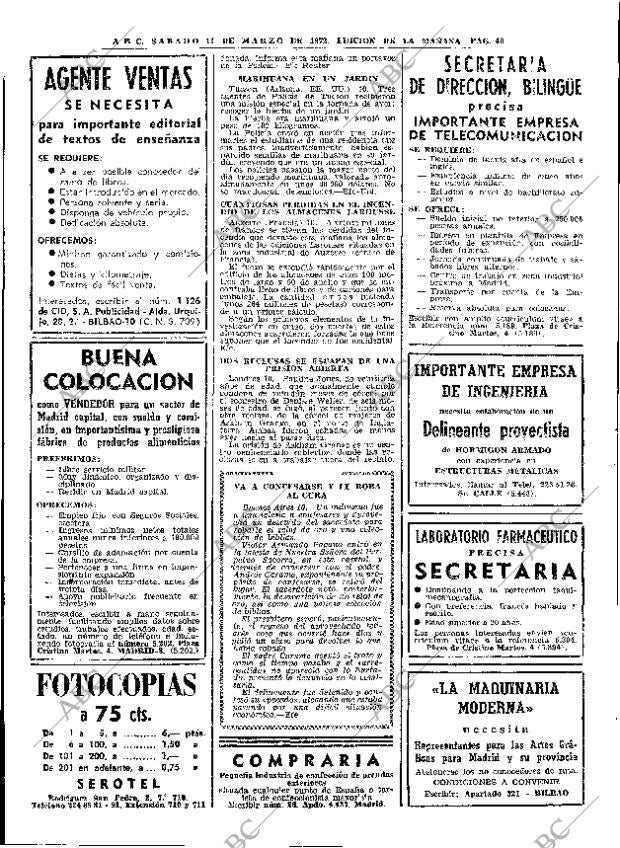 ABC MADRID 11-03-1972 página 40